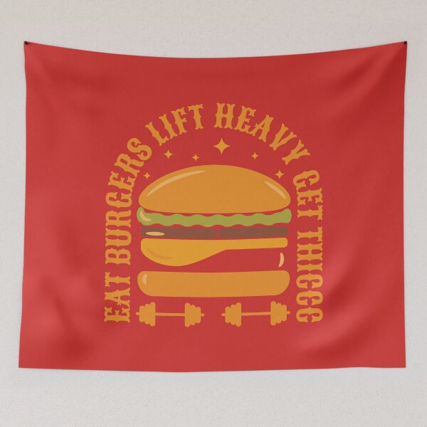 Item preview, Eat Burgers Lift Heavy Get Thiccc designed and sold by Styler Design.