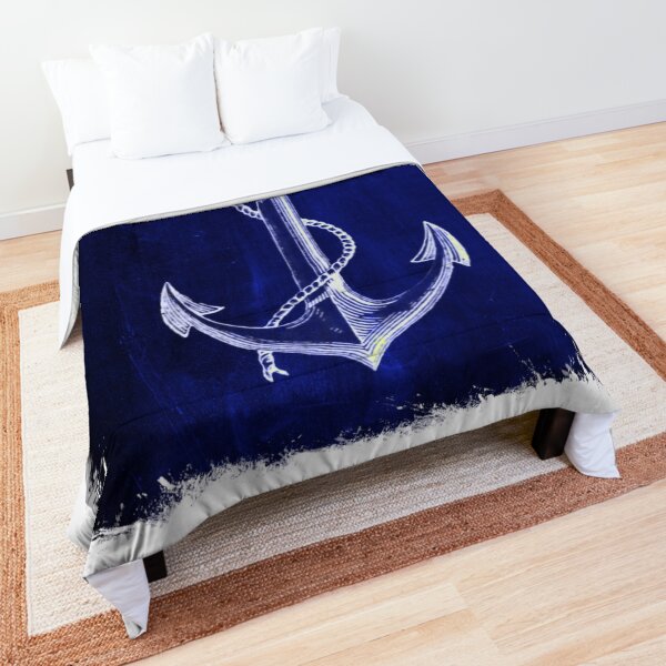 Artikel-Vorschau von Preppy Rustikale Strand-Matrosenmode Marineblauer Anker nautisch, designt und verkauft von LEILA ART SPACE.