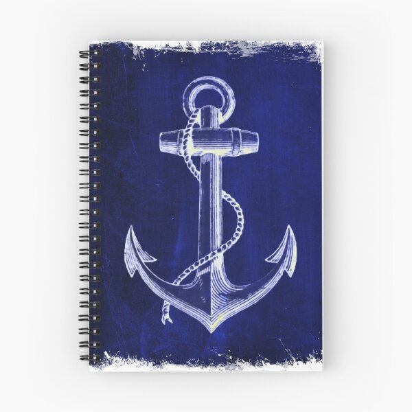 Item preview, Preppy Rustic beach sailor fashion Navy blue anchor nautical  designed and sold by LEILA ART SPACE.