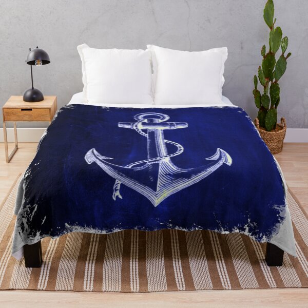 Item preview, Preppy Rustic beach sailor fashion Navy blue anchor nautical  designed and sold by LEILA ART SPACE.