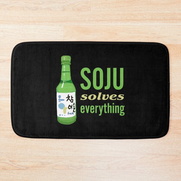 Item preview, soju, soju solves everything   designed and sold by WadeEllisArt.