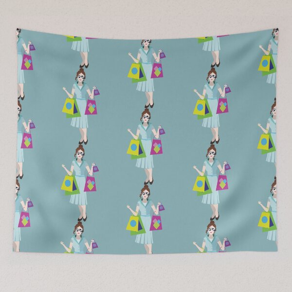 Item preview, Woman Shopping   designed and sold by WadeEllisArt.