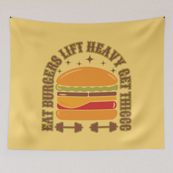Item preview, Eat Burgers Lift Heavy Get Thiccc designed and sold by Styler Design.