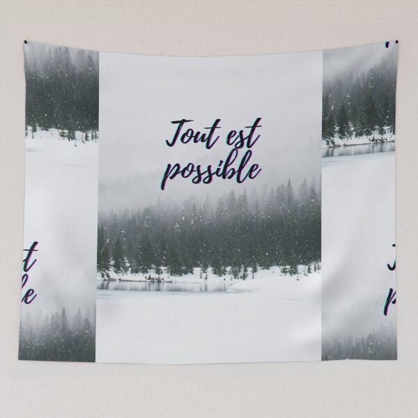 Item preview, Anything is possible - popular french quotes theme gifts  designed and sold by RebelliousRosee.