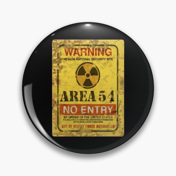 Item preview, Warning Area 54 No Entry Classic T-Shirt designed and sold by donniejeanjr6.