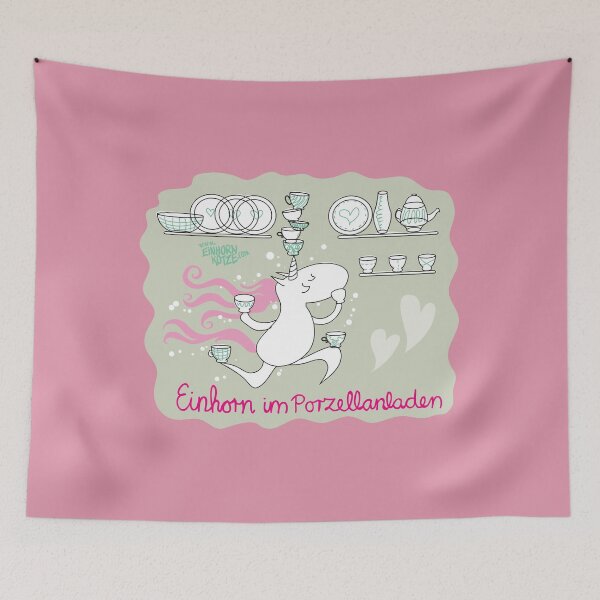 Item preview, Unicorn in china shop designed and sold by Kopfzirkus.