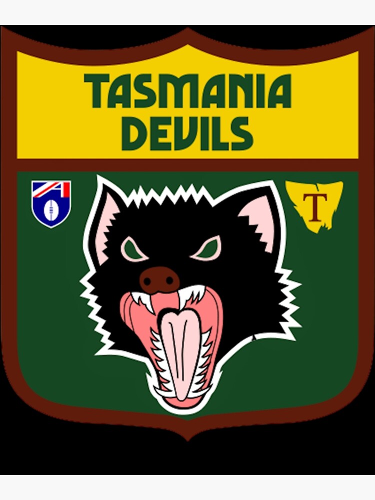 Tasmanian Devils Football Club Afl Footy Classic Poster For Sale By