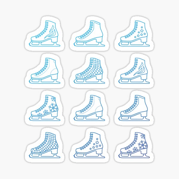 Item preview, Glide Across the Ice! (Blue) designed and sold by RanRanDesigns.