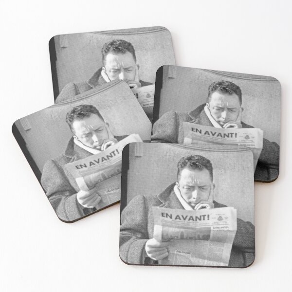 Item preview, ;Albert Camus Portrait Tee Poster designed and sold by geraldsbemis.