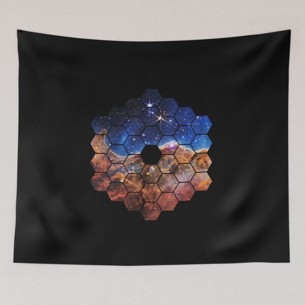 Item preview, James Webb Space Telescope JWST Mirrors Galaxy Stars Planets designed and sold by IdlyBlue.
