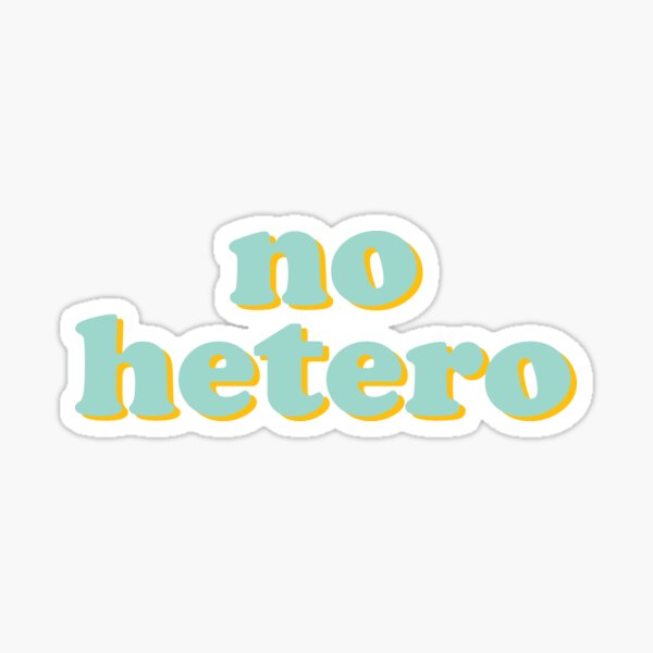 no hetero  Sticker