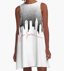 San Jose Raster skyline A-Line Dress