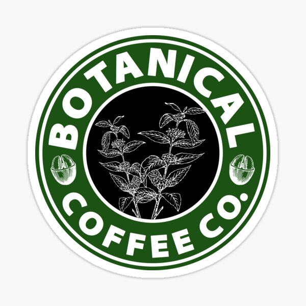 "Botanical Coffee Co. (Coffee Plant)" Sticker by AvioArts Redbubble