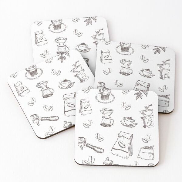Item preview, Brown and Beige Coffee Pattern designed and sold by Wanc Designs.