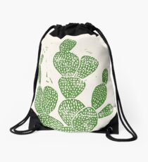 Mochila saco Cactus Linocut # 1