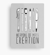 Weapons Of Mass Creation (on grey) Metal Print