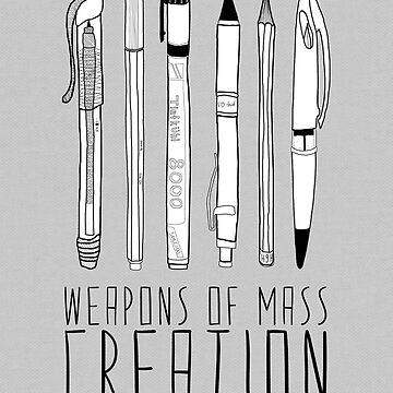 Weapons Of Mass Creation Sticker for Sale by Bianca Green