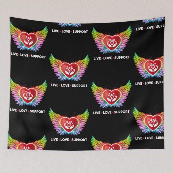 Item preview, SOCIAL WORK HEART WINGS - LIVE LOVE designed and sold by RoselinLove.