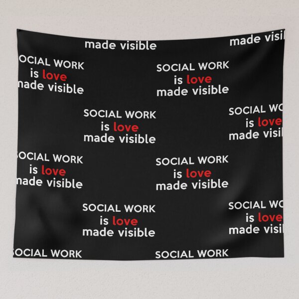 Item preview, Social Work is love designed and sold by RoselinLove.