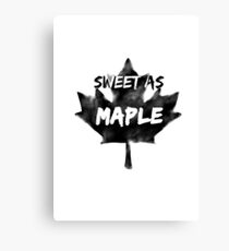 Sweet as Maple // Hayley Kiyoko Canvas Print