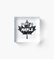Sweet as Maple // Hayley Kiyoko Acrylic Block