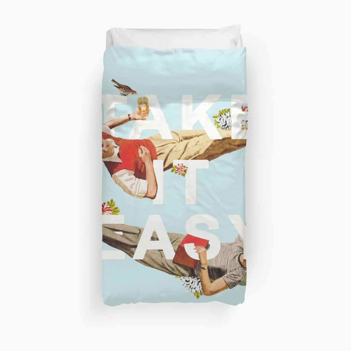 Take It Easy Duvet Covers By Heatherlandis Redbubble