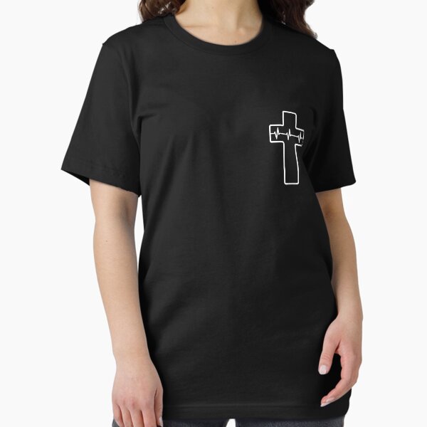 Cross of Jesus Heartbeat (white) - chest version Essential T-Shirt