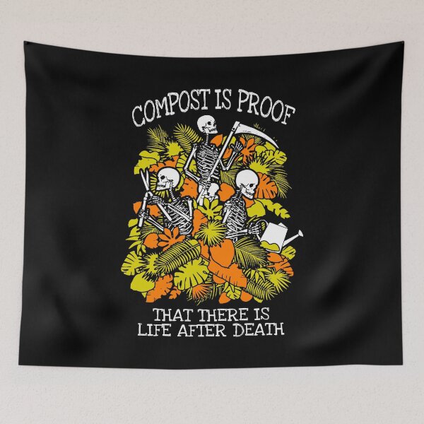 Item preview, Funny Gardening Compost Life After Death Skeleton Gardener designed and sold by GrandeDuc.