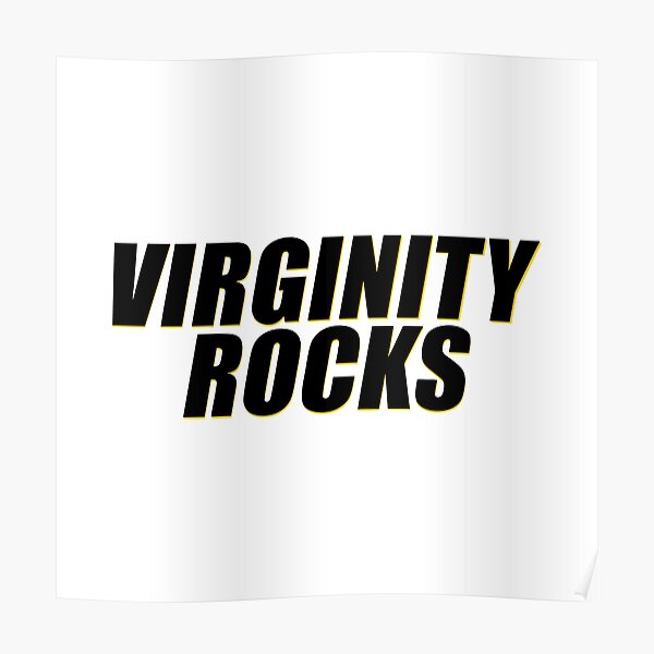 Logo Virginity Rocks Poster For Sale By Badhemocelth Redbubble