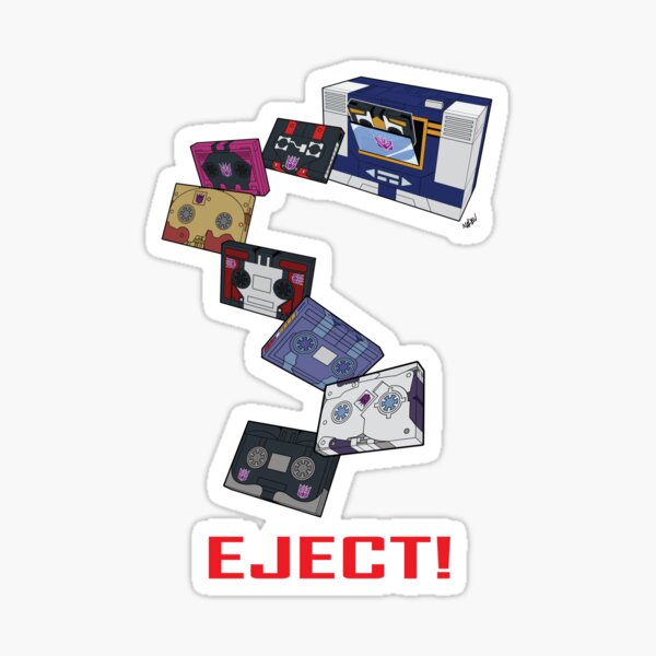 Soundwave: Eject! (colour) Sticker