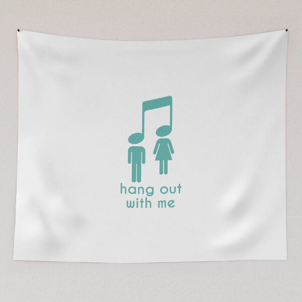 Item preview, music note hang out with me funny tee designed and sold by quickkaart.