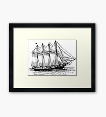 Schooner Framed Print
