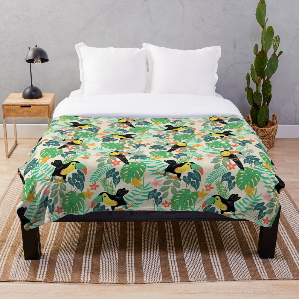 Toucan Island Throw Blanket
