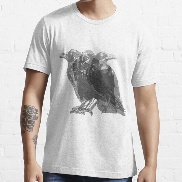 retro raven in vaporwave aesthetic Design vintage ravens Premium T-Shirt