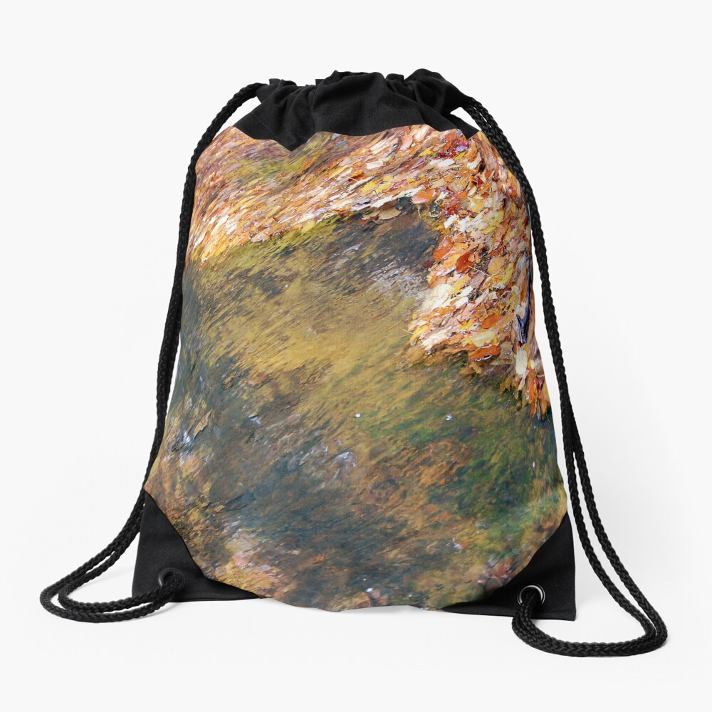 Monet's Mirror Drawstring Bag