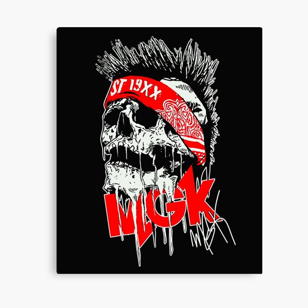 Vintage Machine Gun Kelly Men T-shirt Black Leinwanddruck