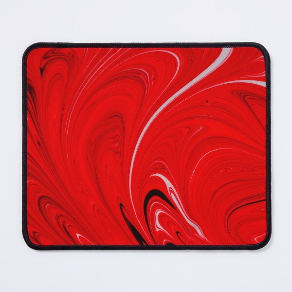 Item preview, Abstract red, black and white paint swirls designed and sold by Photostacia.