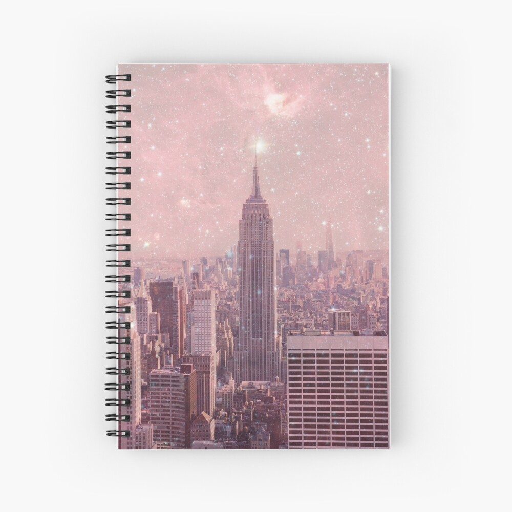 "Stardust Covering New York" Spiral Notebook for Sale by BiancaGreen