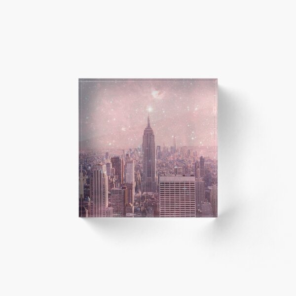 Stardust Covering New York Acrylic Block