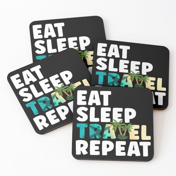 Item preview, Eat Sleep Travel Repeat designed and sold by odrito.
