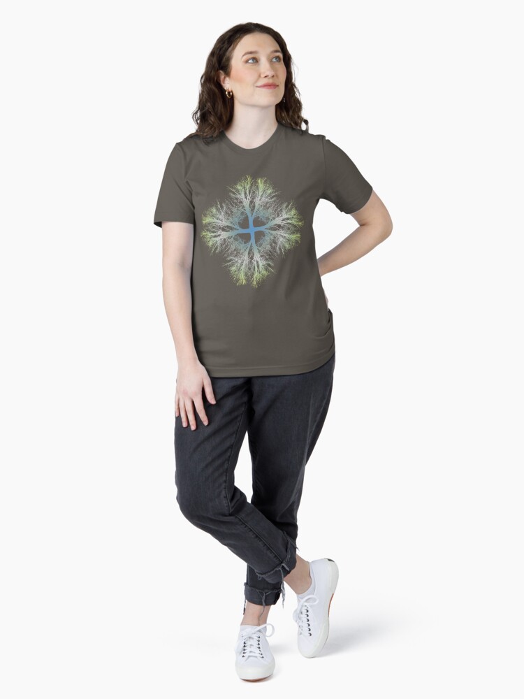 Thumbnail 4 of 7, Essential T-Shirt, exponential bifurcation | gradient designed and sold by sjem.