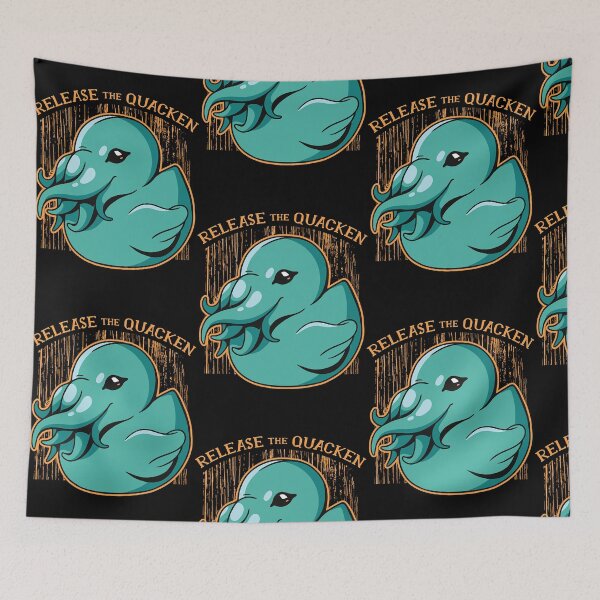 Item preview, Release the Quacken Funny Rubber Duck Kraken  designed and sold by JeffreySm15005.
