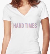 HARD TIMES Women's Fitted V-Neck T-Shirt