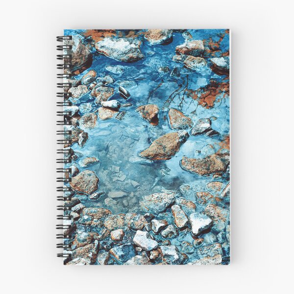 Item preview, River stones in blue water designed and sold by Photostacia.