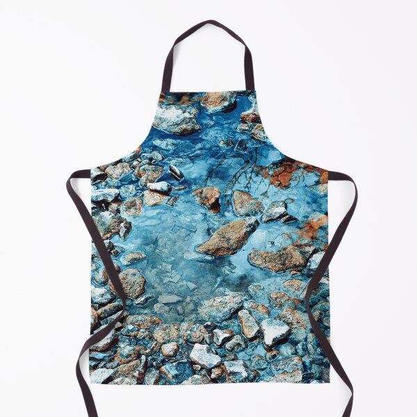 Item preview, River stones in blue water designed and sold by Photostacia.