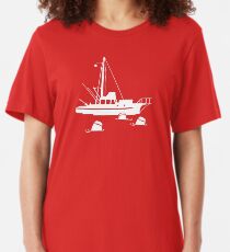 Jaws - Orca with Barrels Slim Fit T-Shirt