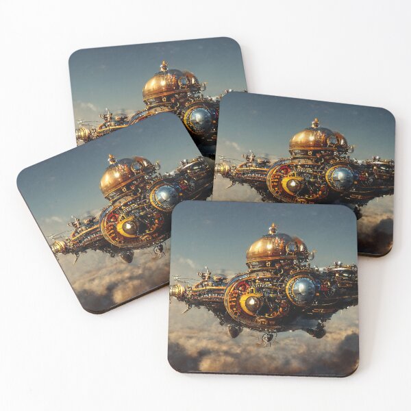 Item preview, Steampunk Spaceship designed and sold by AM FineArtPrints.