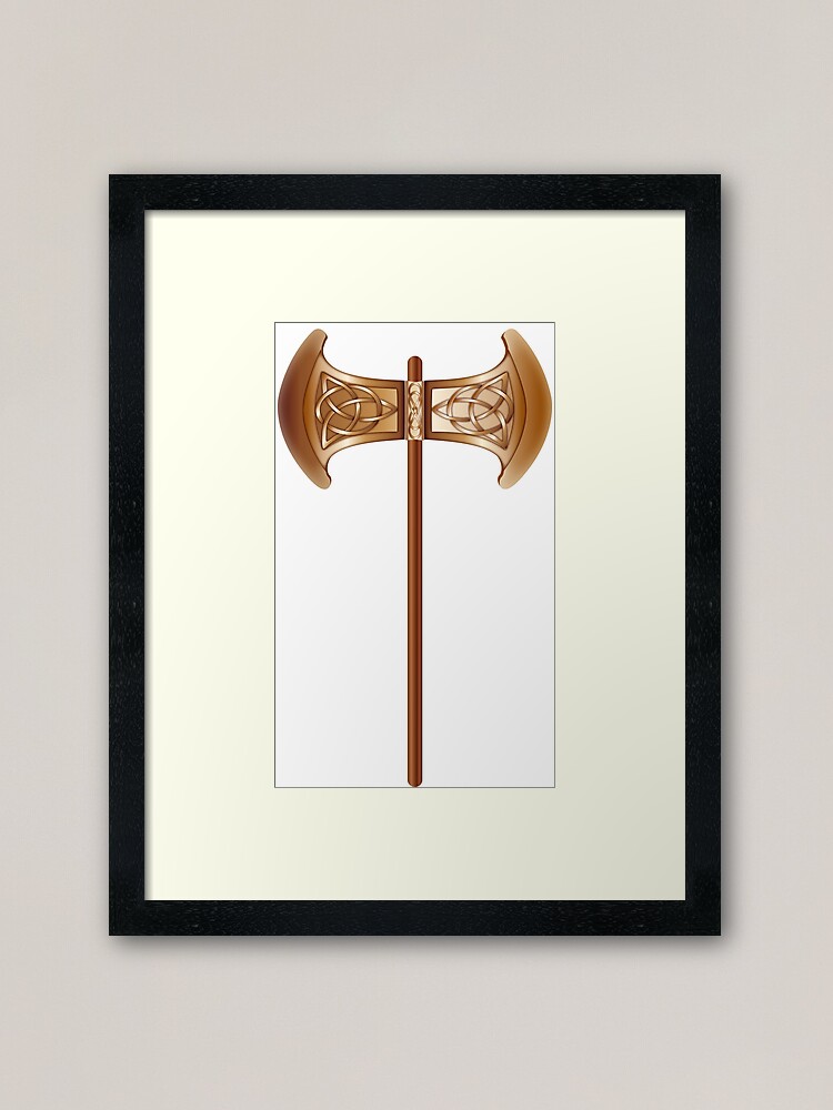 Double Headed Axe Labrys Transformation Framed Art Print For Sale By Lilithdeanu Redbubble