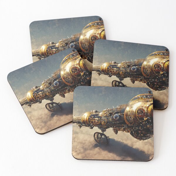 Item preview, Steampunk Spaceship designed and sold by AM FineArtPrints.