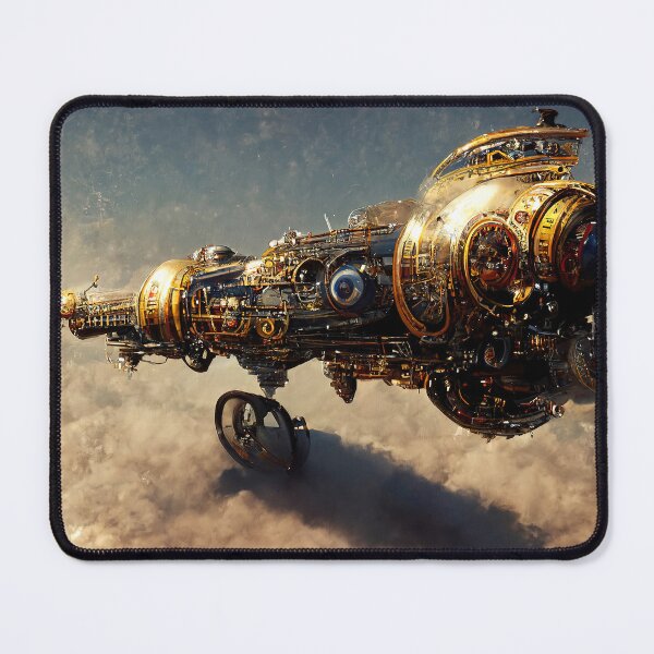 Item preview, Steampunk Spaceship designed and sold by AM FineArtPrints.